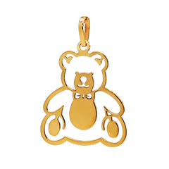 Dije Silueta de Oso 14K