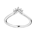 Anillo Inspirado Pan 1.1 Tiara Sencilla 5 Circonias Plata .925