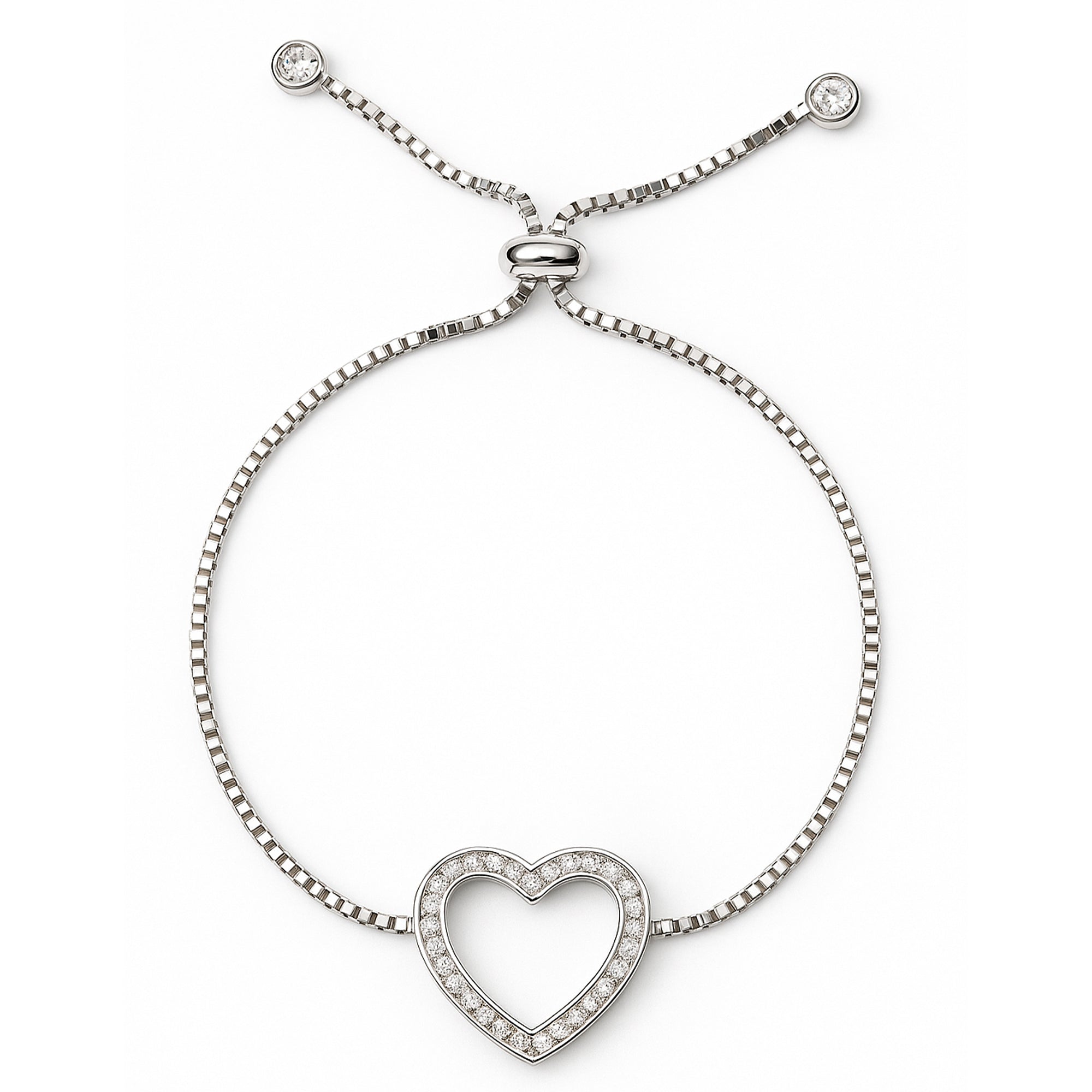 Pulsera corazón Plata .925