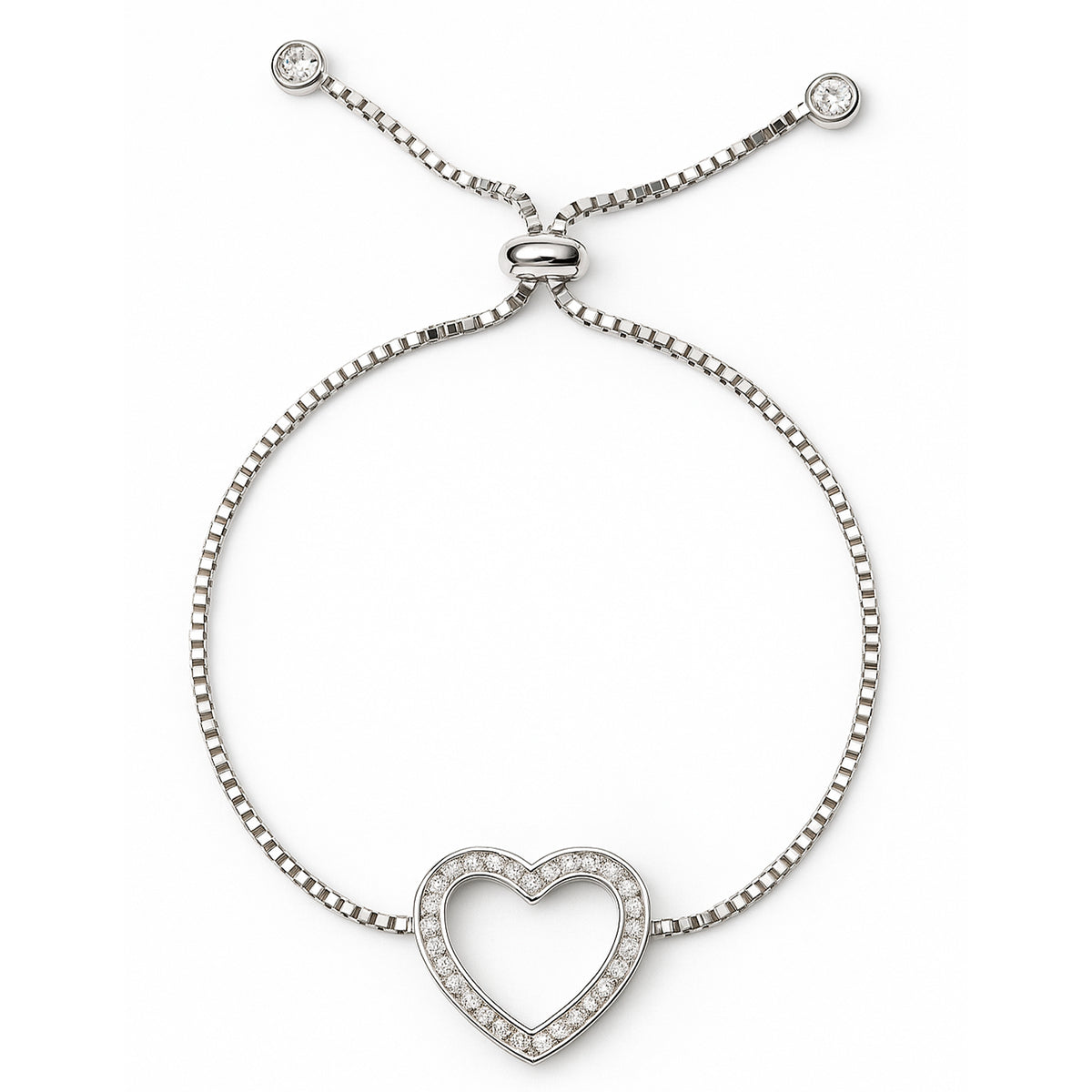 Pulsera corazón Plata .925