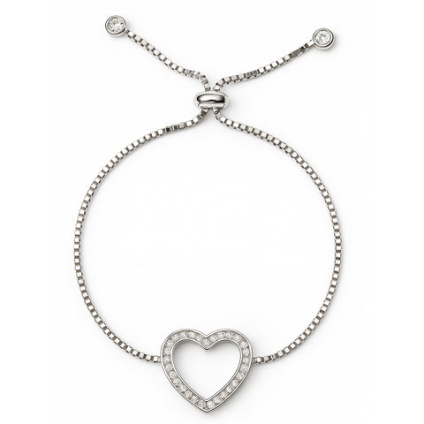 Pulsera corazón Plata .925