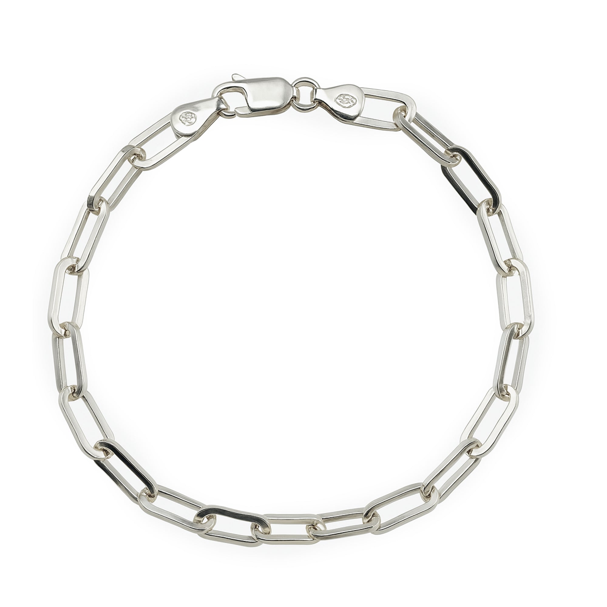 Pulsera paper clip Plata .925