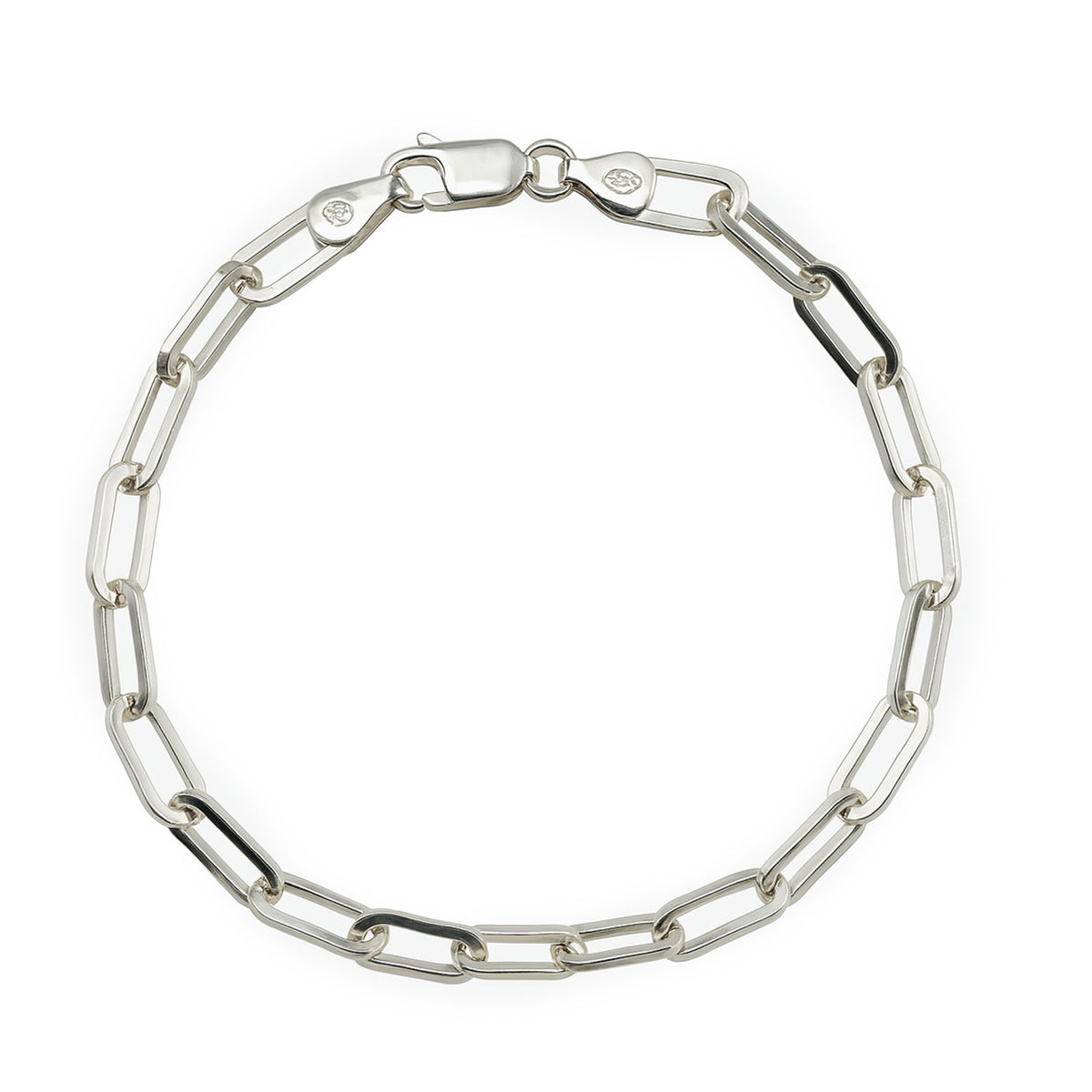 Pulsera paper clip Plata .925