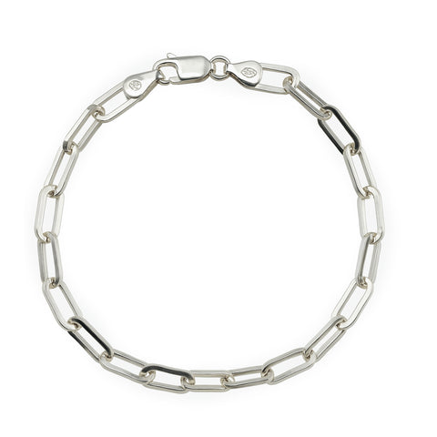 Pulsera paper clip Plata .925