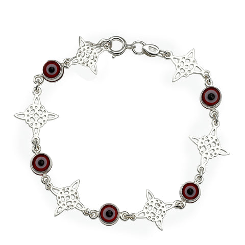 Pulsera nudo de bruja Plata .925
