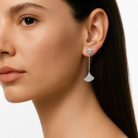 Arete abanico Plata .925