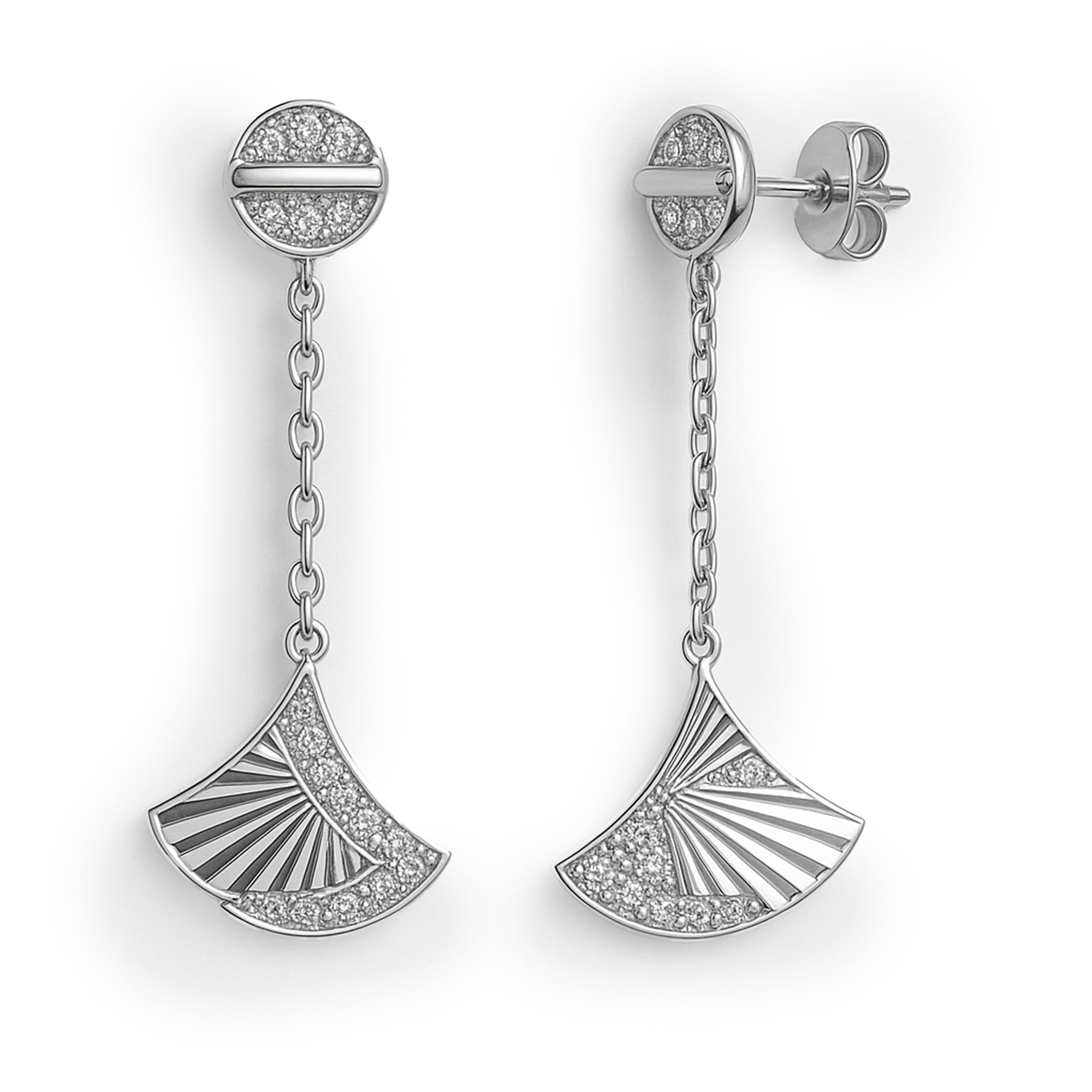 Arete abanico Plata .925
