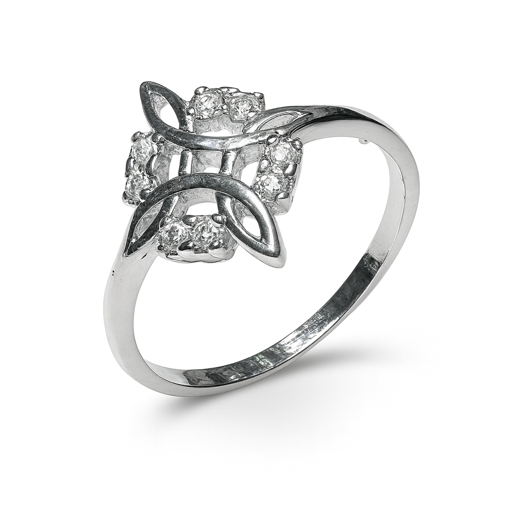 17Anillo Nudo de Bruja Plata .925