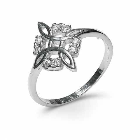 17Anillo Nudo de Bruja Plata .925