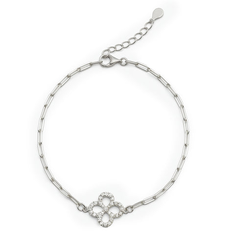 Pulsera trebol Plata .925