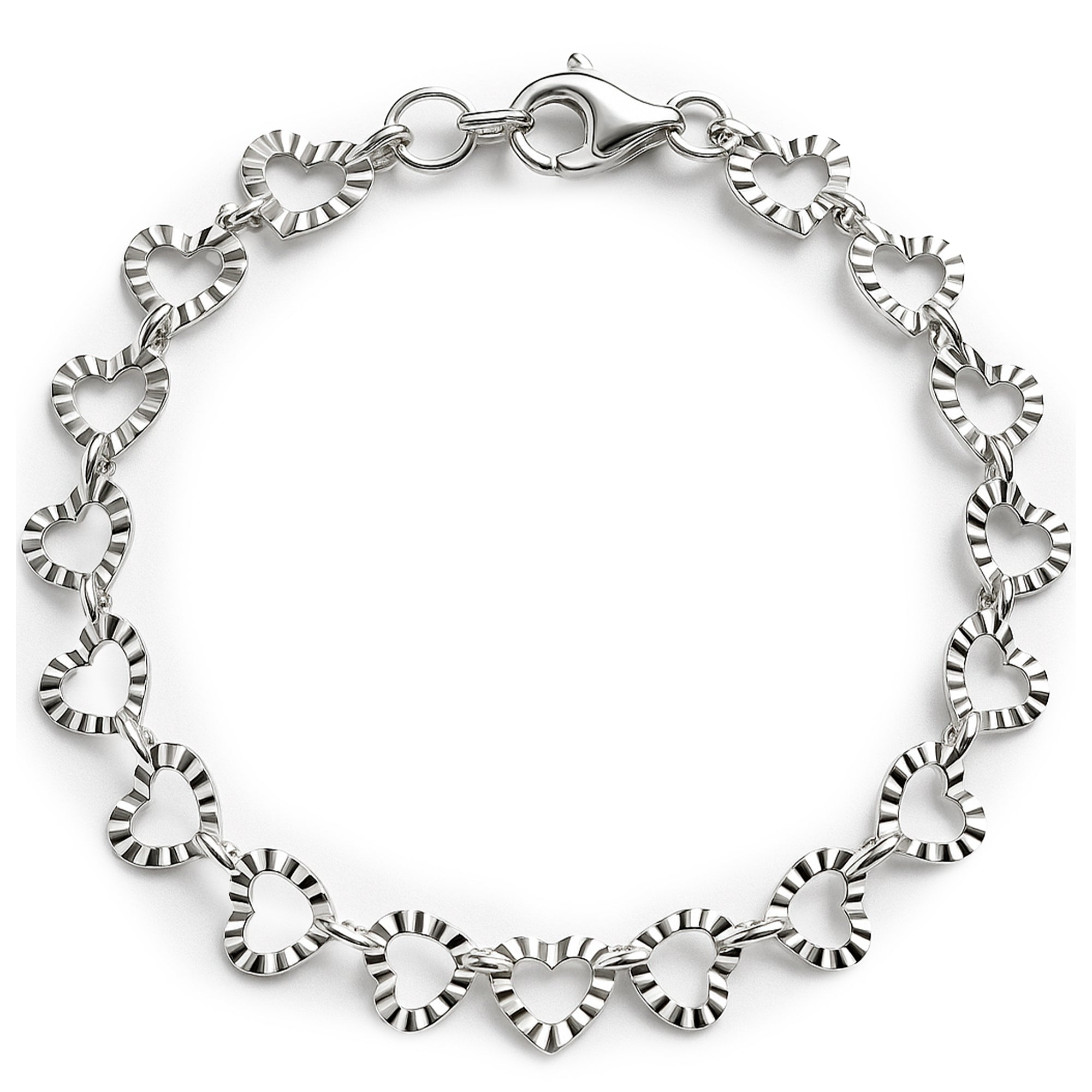 Pulsera corazón Plata .925