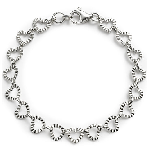 Pulsera corazón Plata .925