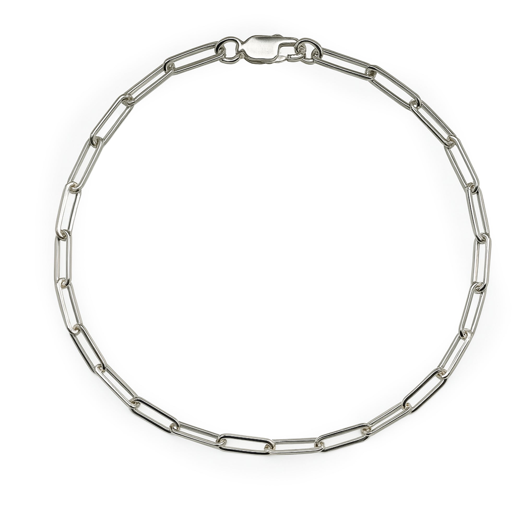 Pulsera paper clip Plata .925