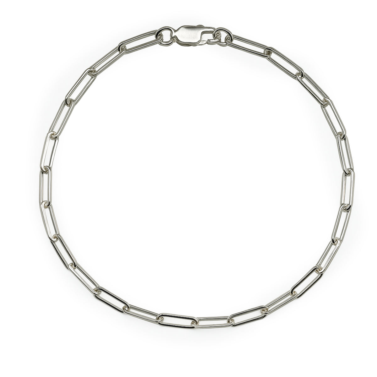 Pulsera paper clip Plata .925