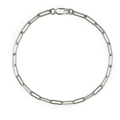 Pulsera paper clip Plata .925