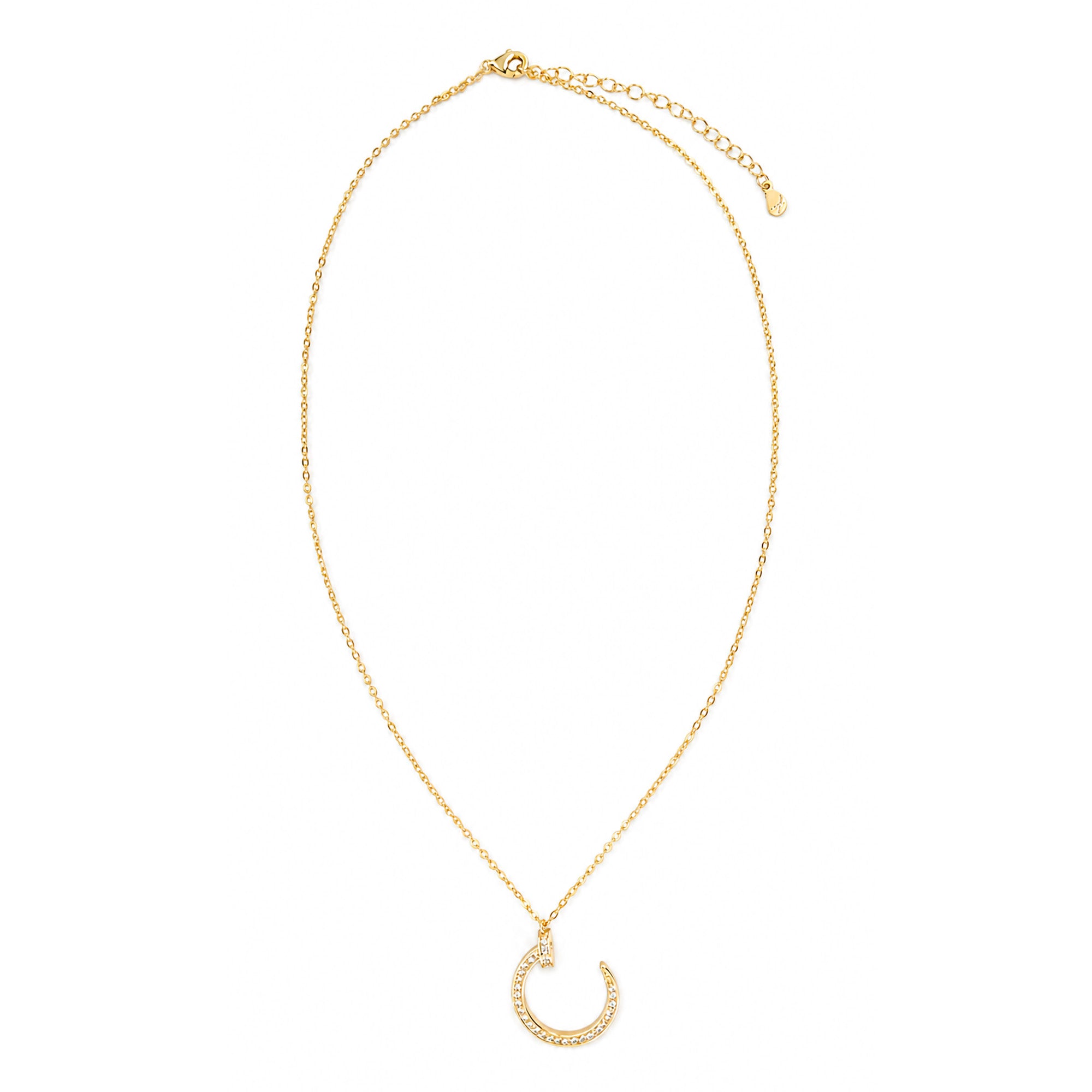 Collar Cartier 1:1 Clavo con Circonias ,Plata .925 con Baño de Oro 18k