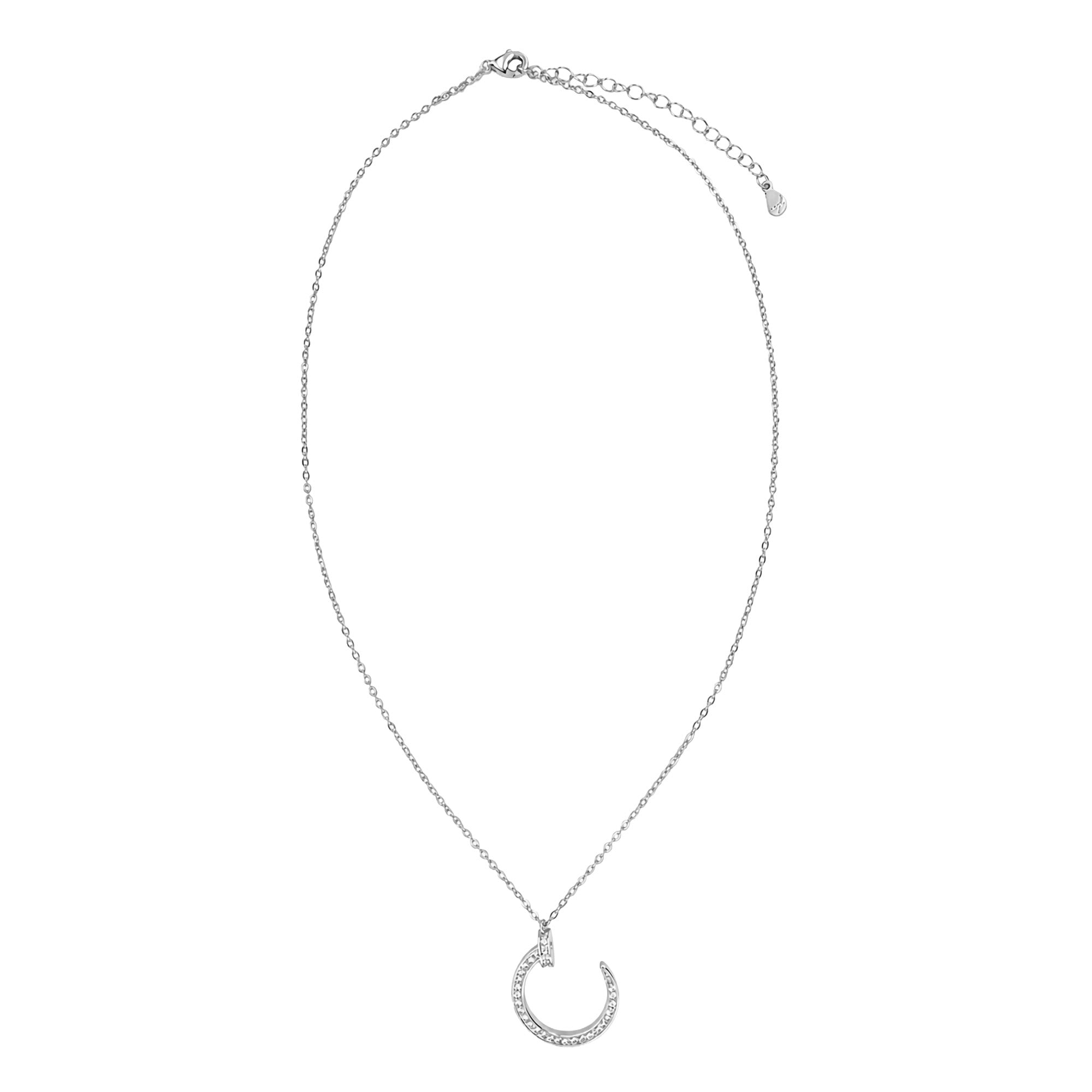 Collar Cartier 1:1 Clavo con Circonias ,Plata .925 con Rodio
