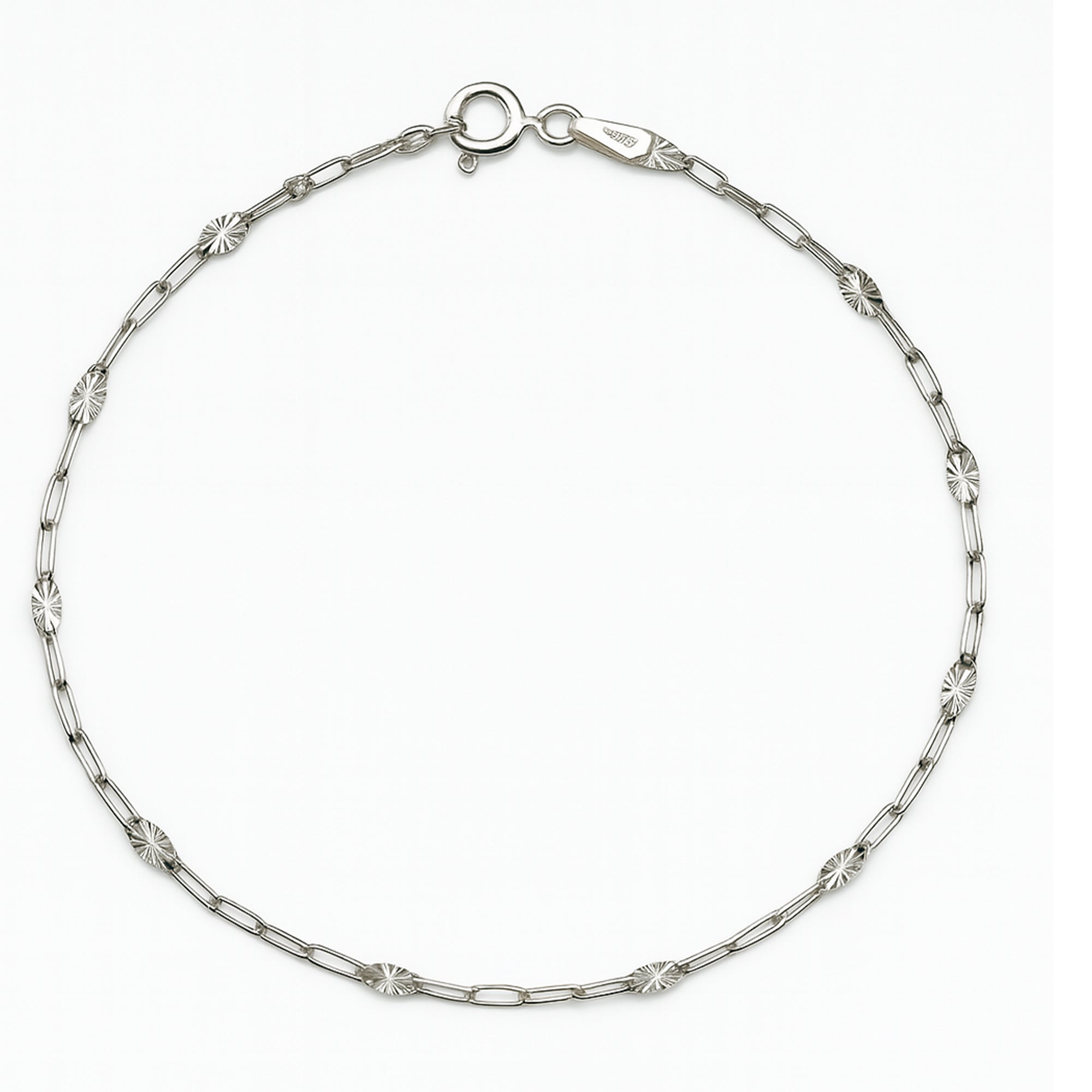 Pulsera paper clip Plata .925