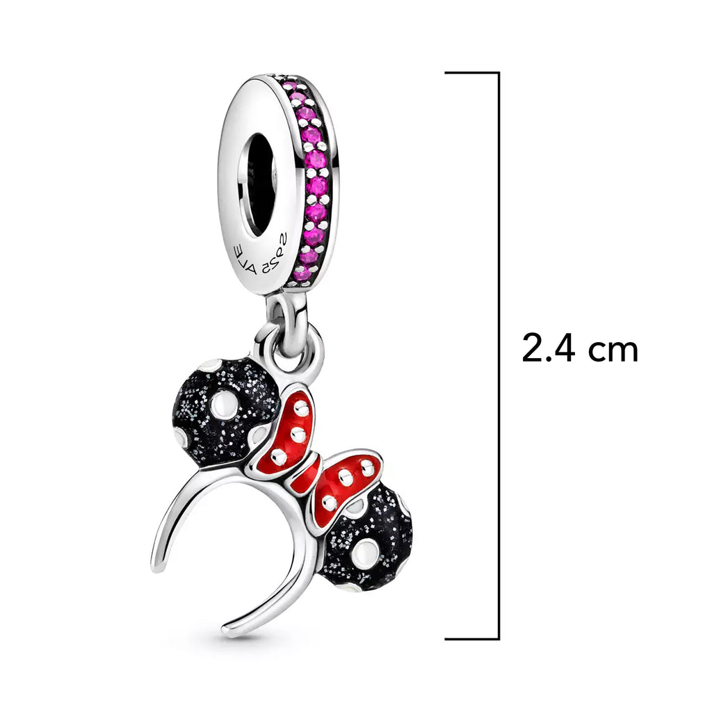 Charm Inspirado Pan 1:1 Orejas de Minnie, Plata .925