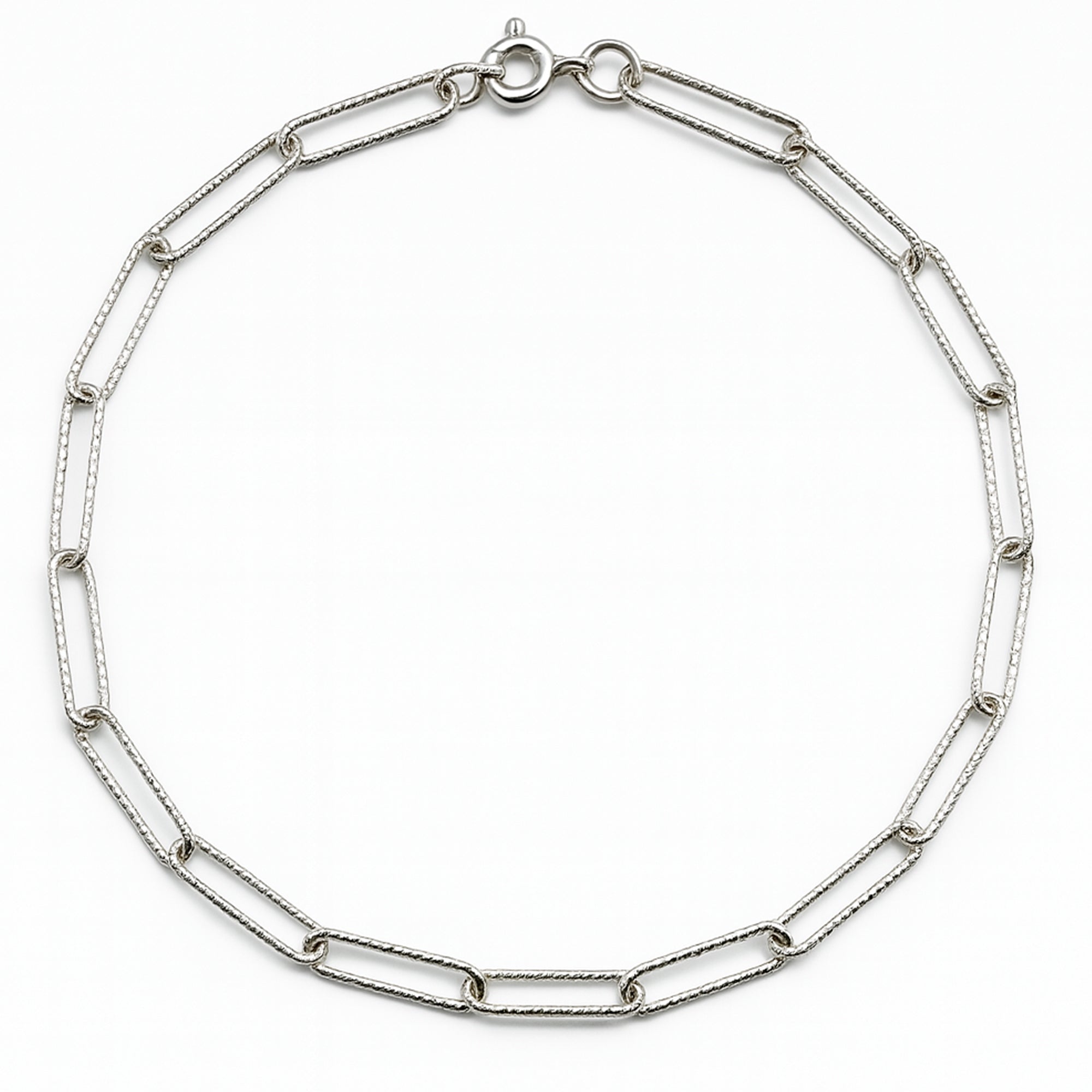 Pulsera paper clip Plata .925