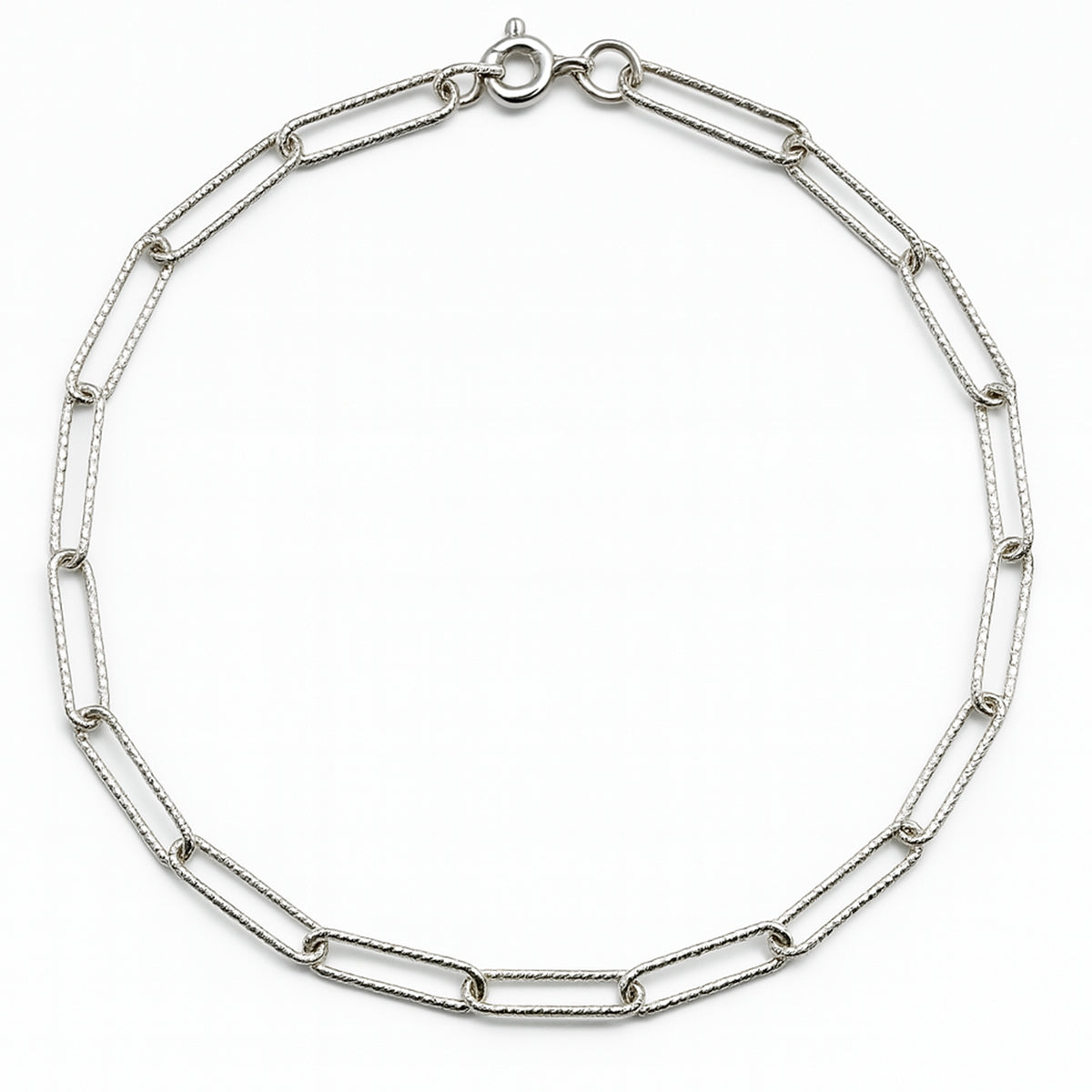 Pulsera paper clip Plata .925