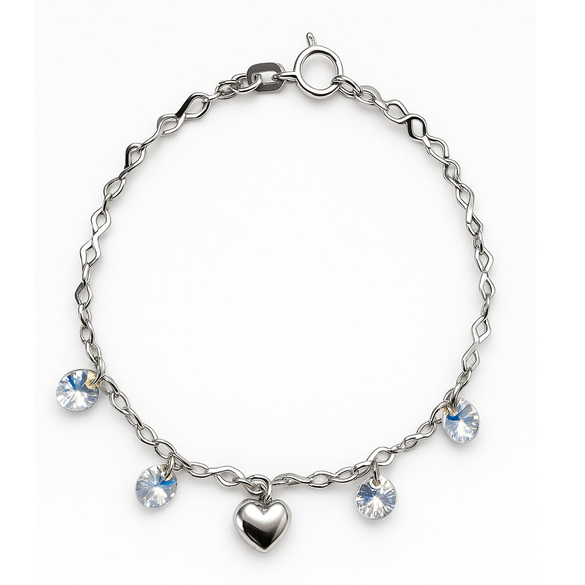 Pulsera corazón Plata .925