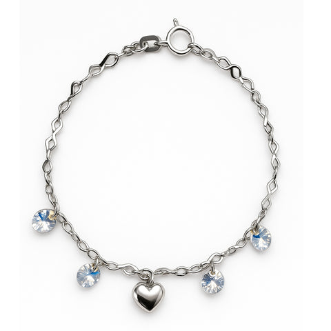 Pulsera corazón Plata .925