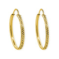Arracada Diamantada 2.5cm Oro 10K
