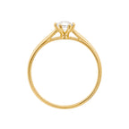 Anillo Solitario Circonia Oro 10K