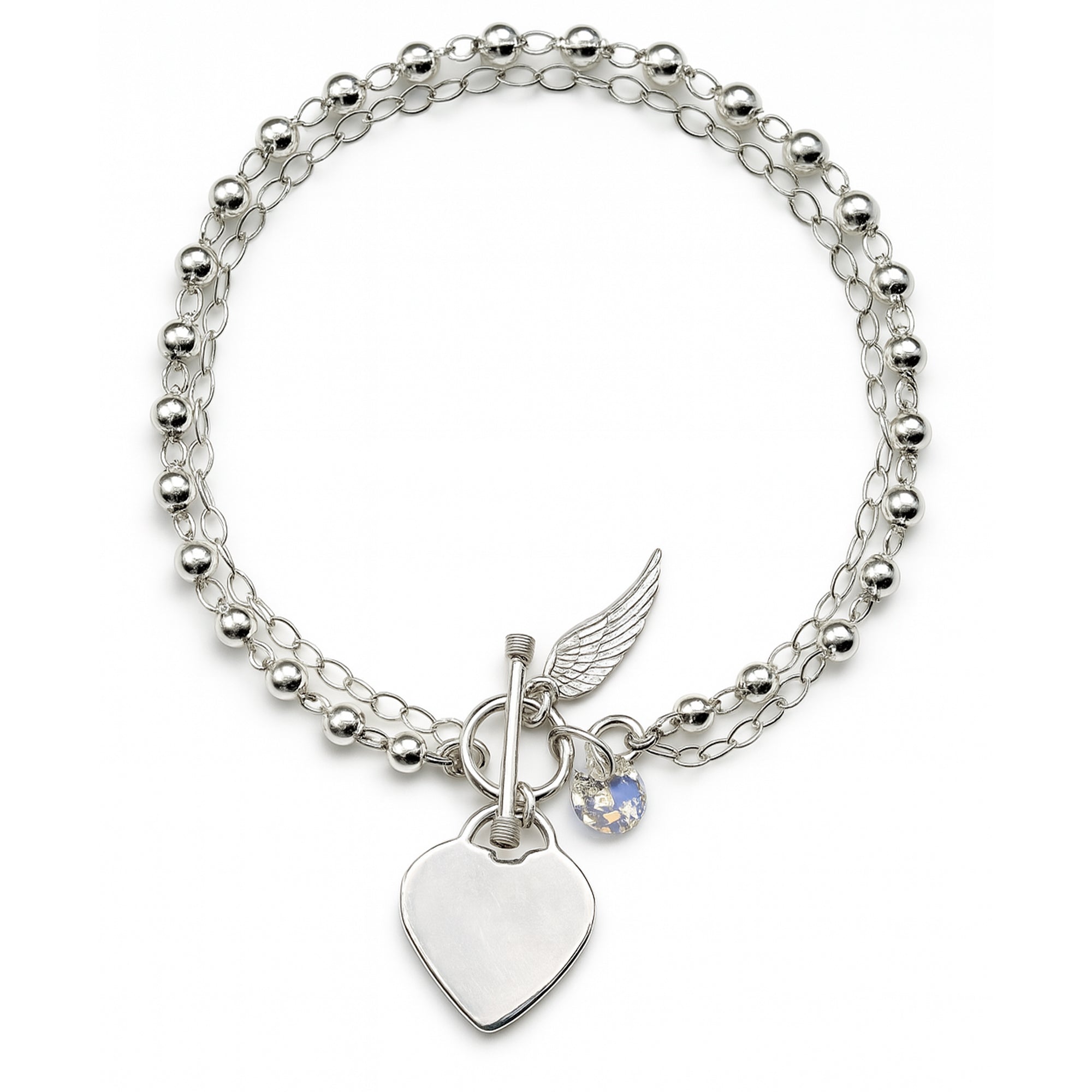 Pulsera corazón Plata .925