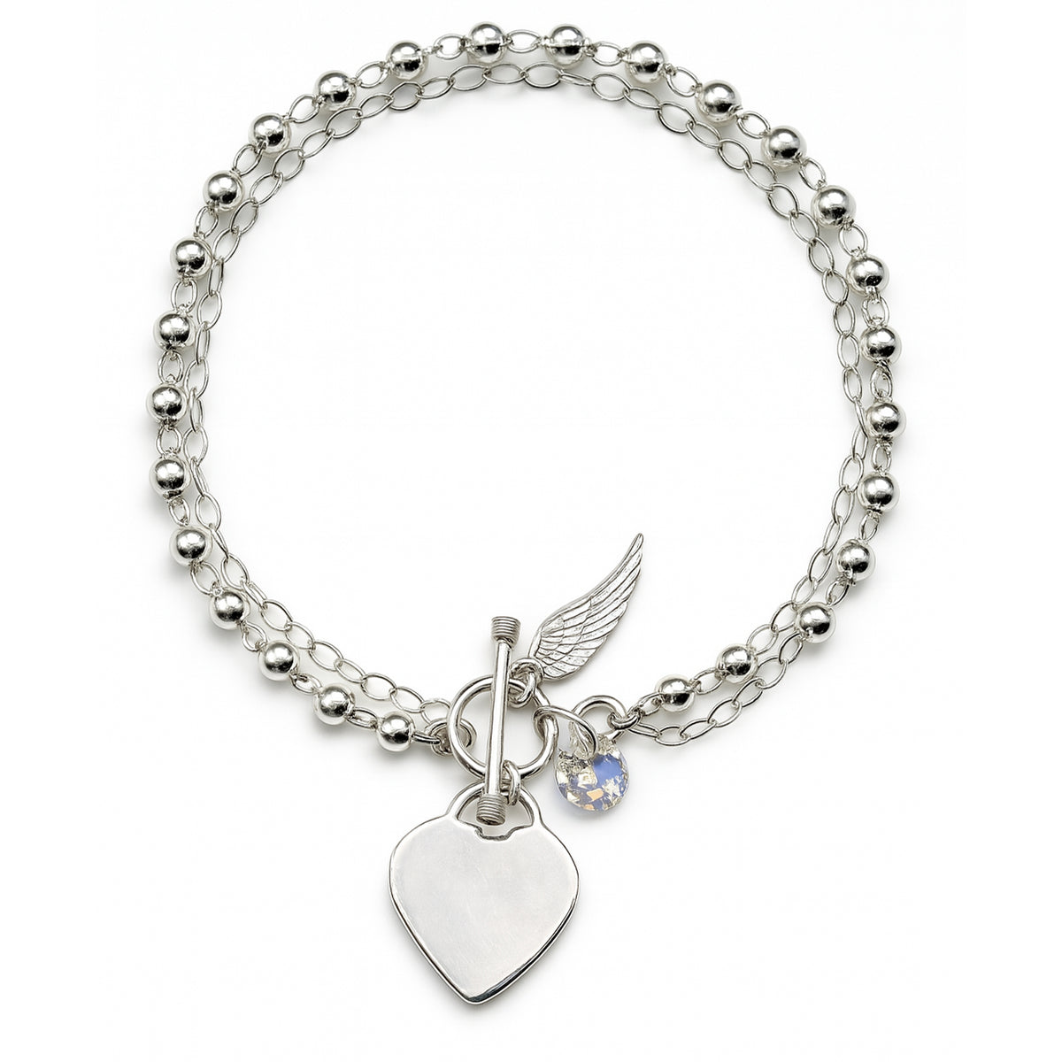 Pulsera corazón Plata .925