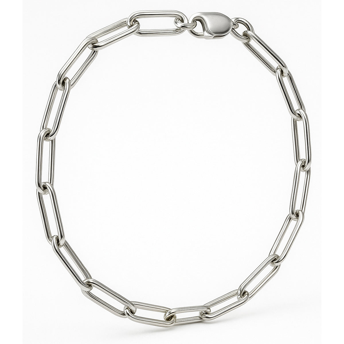 Pulsera paper clip Plata .925