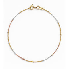 Pulsera Estilo Viviana con Baño de 3 Oros Plata .925