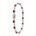 Pulsera Circonias con Micro Circonias Plata .925 con Baño de Rodio