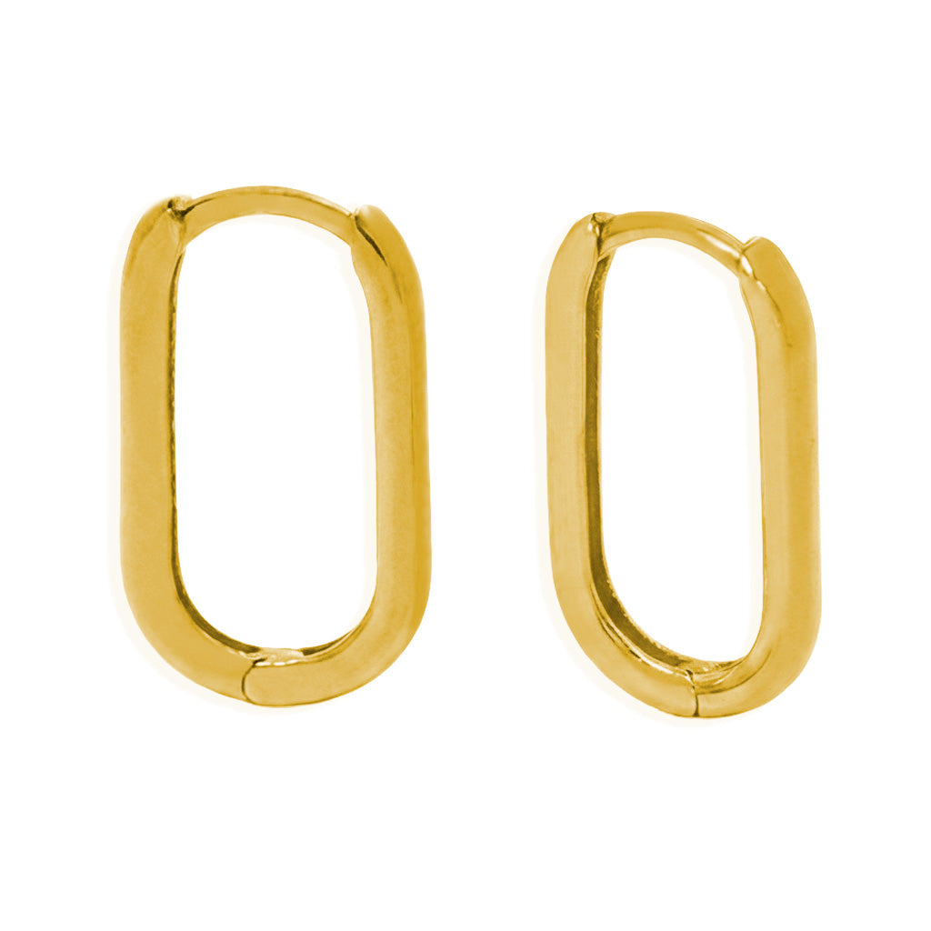 Huggies Lisas 1.9cm y 1mm de Ancho Oro 10K