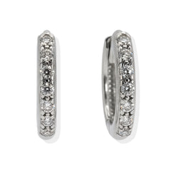 Huggies Chica Linea de Micro Circonias Oro 10K