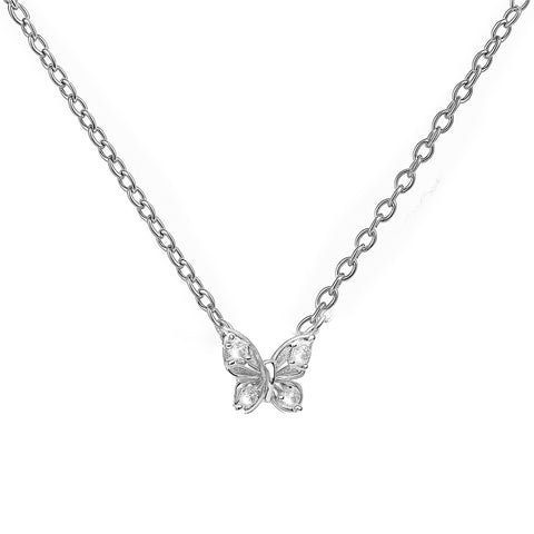 COLLAR MARIPOSA PLATA .925