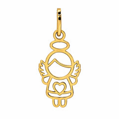 Dije Silueta de Angel Oro 14K