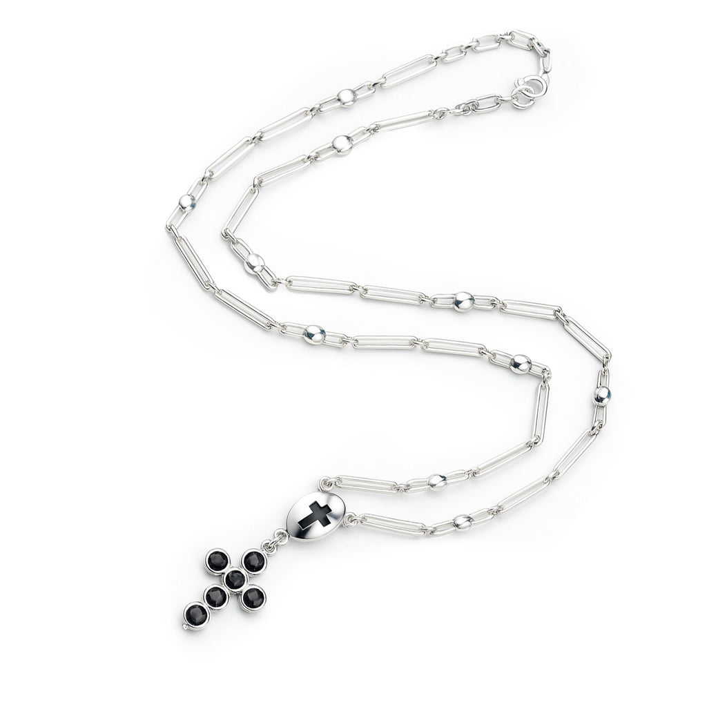 Rosario Cruz con Circonias Plata .925