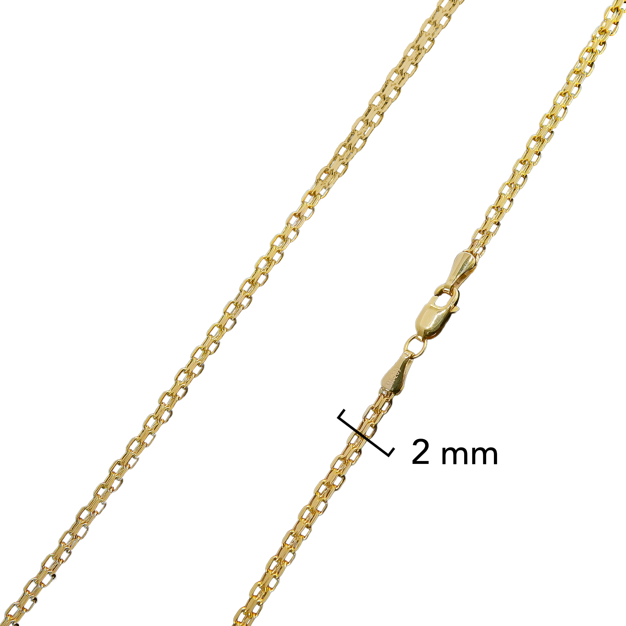 Collar Bismark 45cm-2.3mm Oro 10K