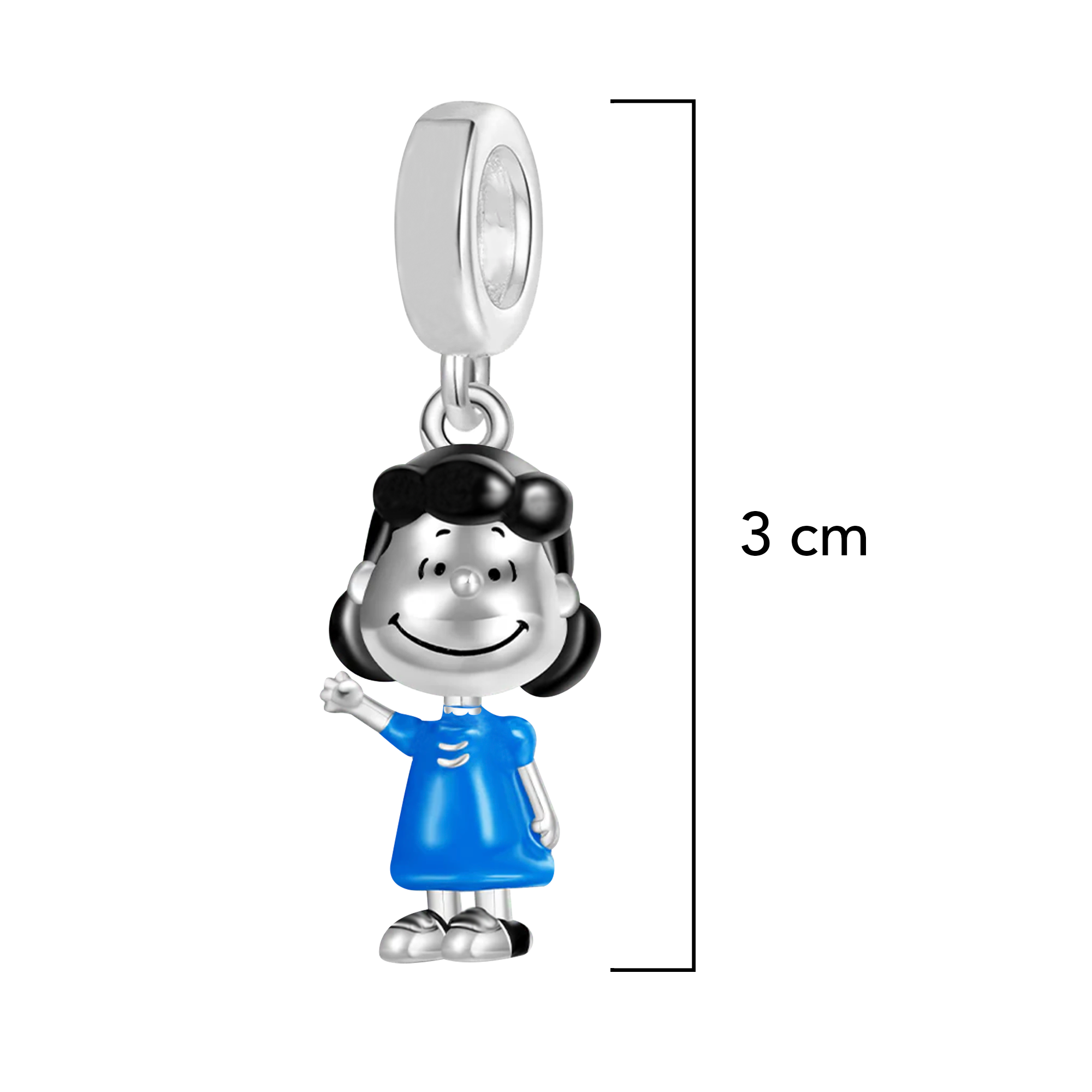 Charm Inspirado Pan 1:1 Lucy Plata .925