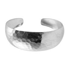 Brazalete Martillado de 1.6cm Plata .925