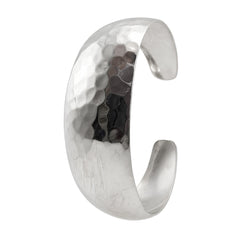 Brazalete Martillado de 1.6cm Plata .925