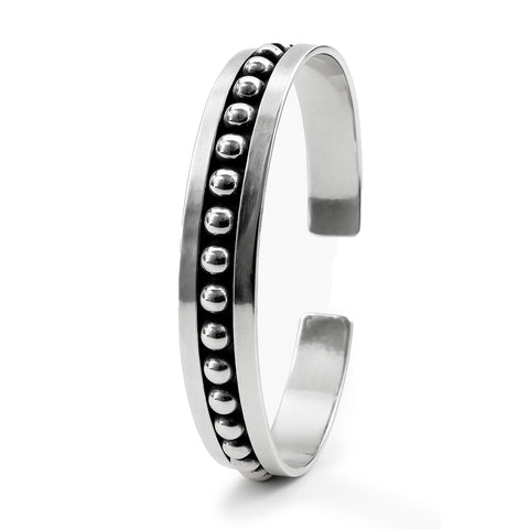 Brazalete  con bolitas Plata .925