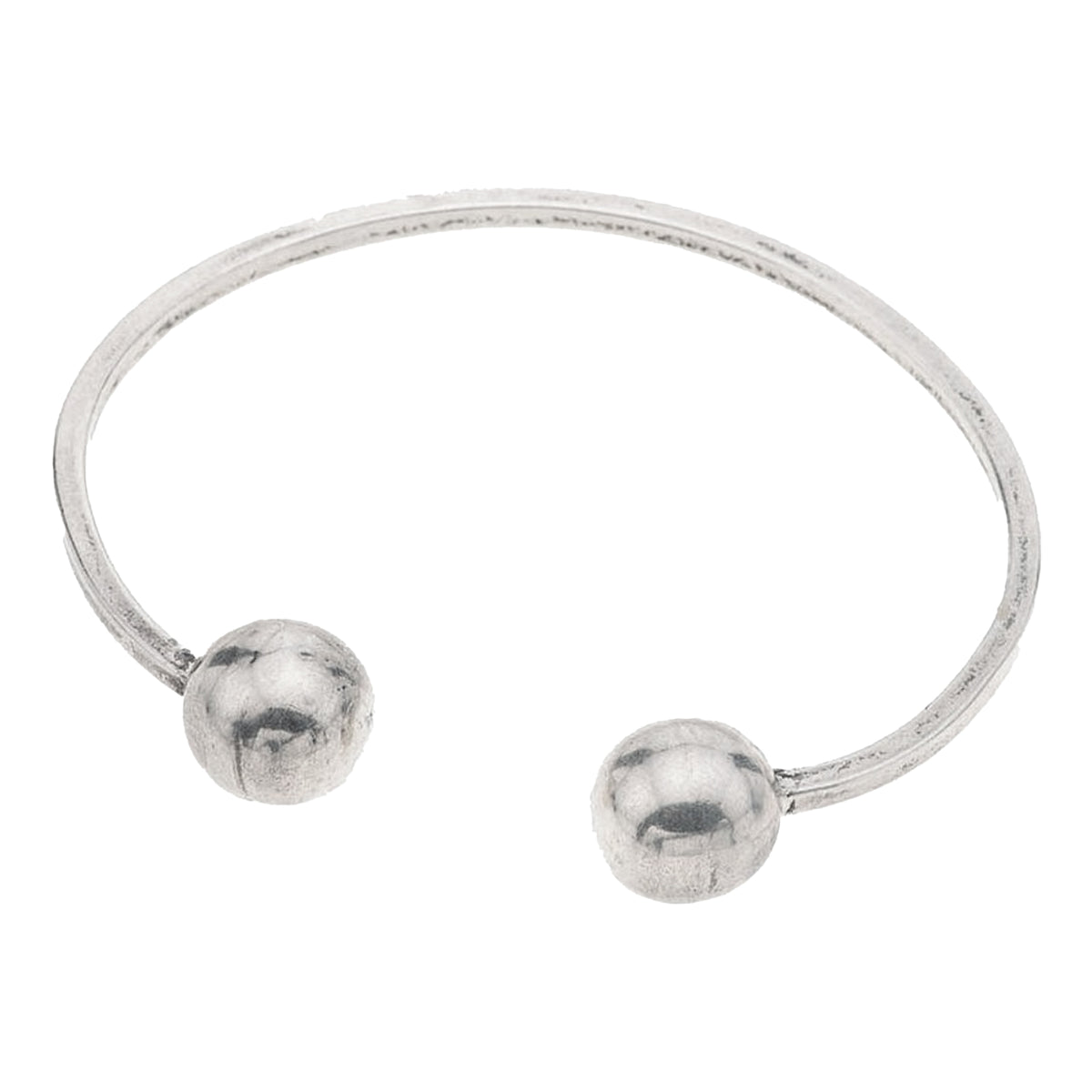 Brazalete con dos bolas Plata .925