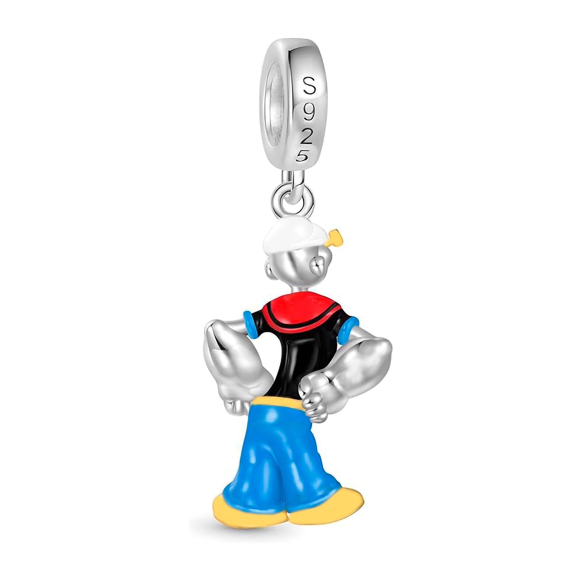 Charm Inspirado Gnoc 1:1 Popeye, Plata .925