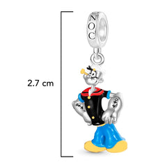 Charm Inspirado Gnoc 1:1 Popeye, Plata .925