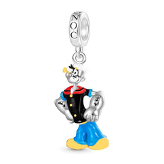 Charm Inspirado Gnoc 1:1 Popeye, Plata .925