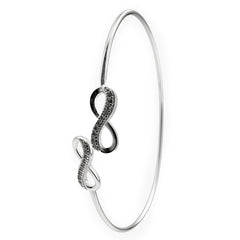 Brazalete Infinito con Circonias Plata