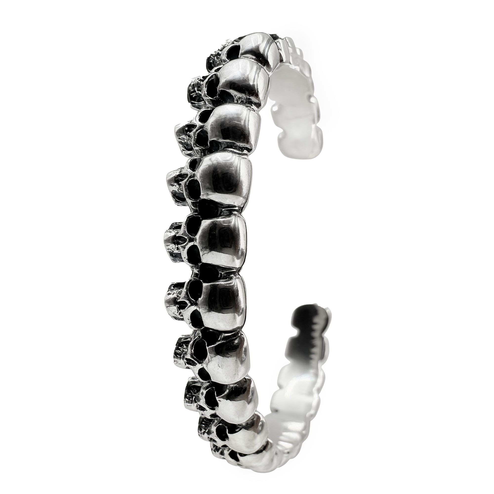 Brazalete calaveras Plata .925